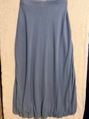 Express Women's Dusty Blue Maxi Skirt